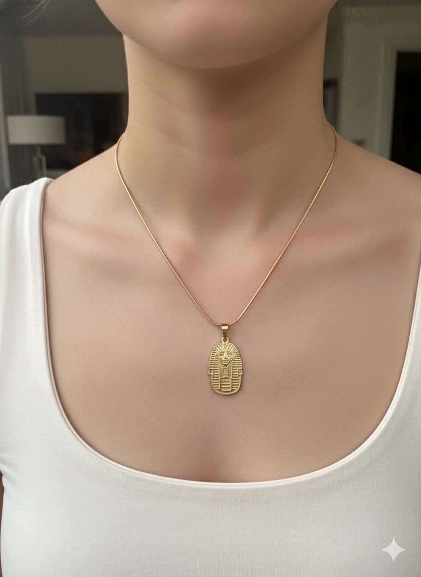 Gold Cross Stainless Steel Necklace – Classic Design